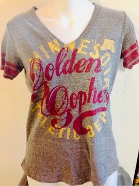 Minnesota Golden Gophers Womens Size S Gray Short Sleeve T-shirt